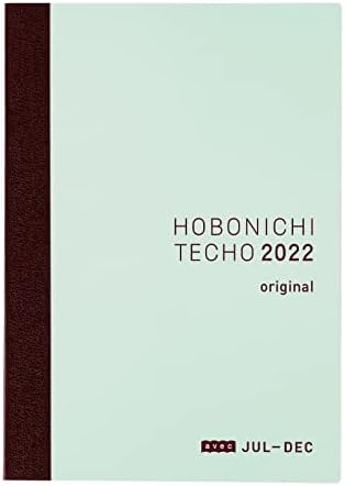 Hobonichi Techo ספר AVEC מקורי [יפני/A6/ינואר 2022 התחלה/יום שני התחלה/6 חודשים x 2 ספרים]